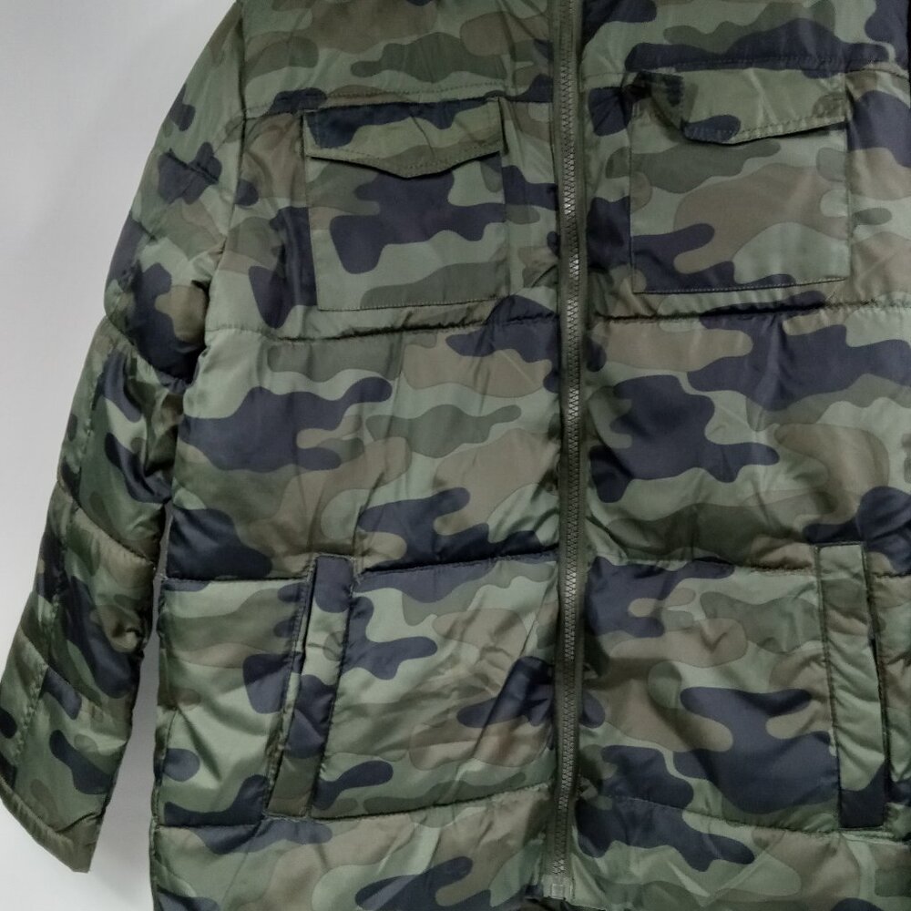 Faded Glory Camouflage Kids Hooded Puffer Coat Size L (10-12) - Picture 2 of 8